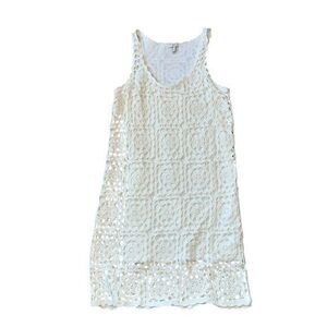 Joie Elida Crochet Dress Ivory Sleeveless Size‎ Medium